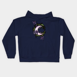 Butterfly Moon Lunar Moths Kids Hoodie